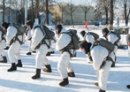 Учатся десантники  